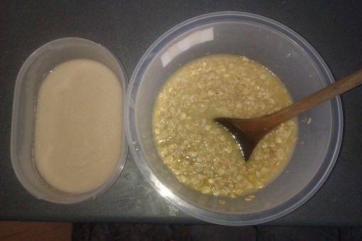 Oat mix and yeast
